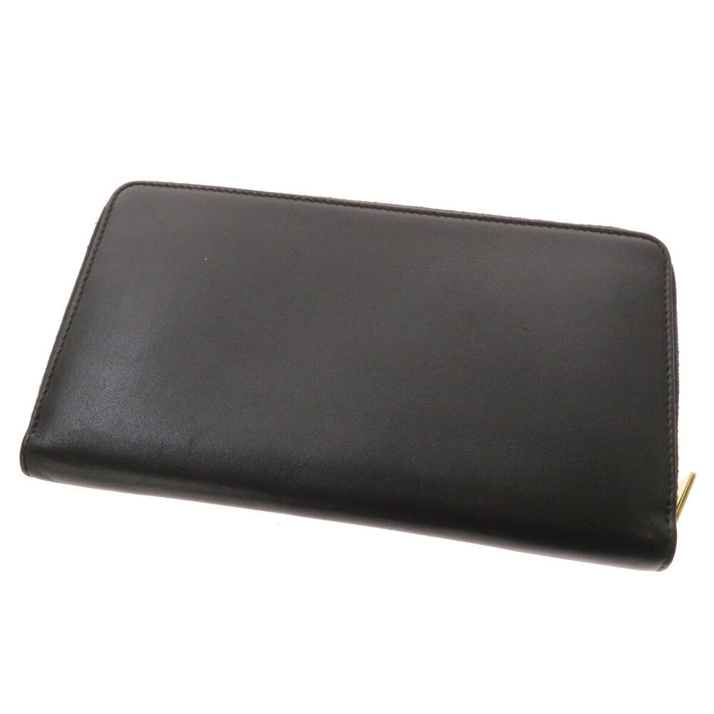 Celine Wallet long leather Black
